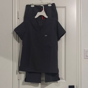 Women's figs scrub set charcoal S/SP